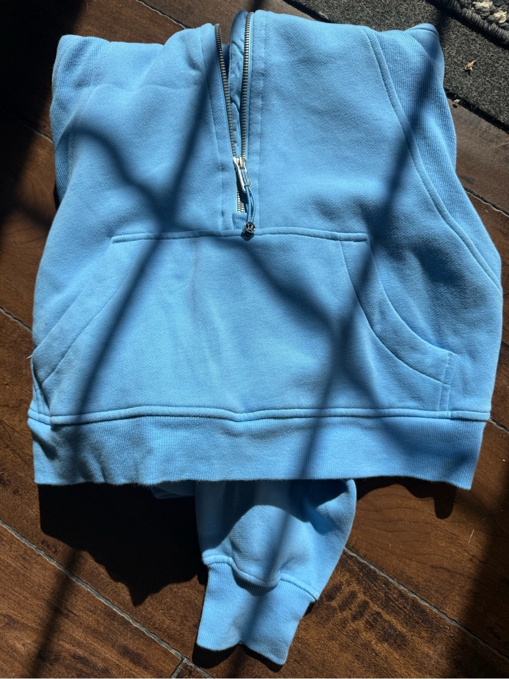lululemon athletica Prep Blue Half-Zip Pullover Hoodie
